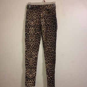 Cheetah print jean